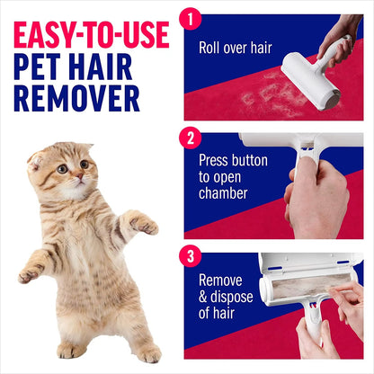 Pet Hair Remover Roller – Reusable Dog & Cat Fur Cleaner