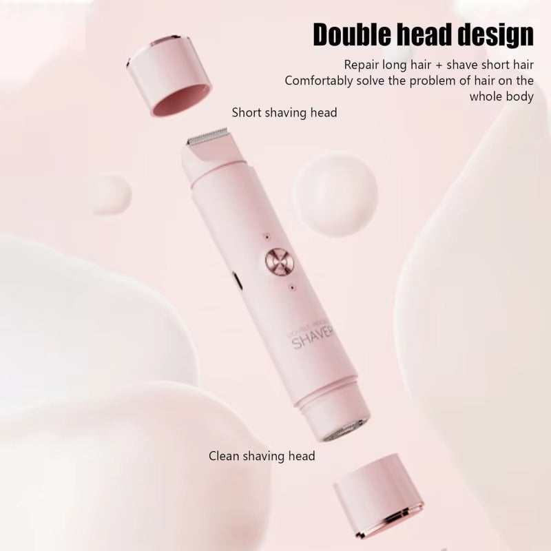 جهاز إزالة الشعر الكهربائي للنساء - آلة حلاقة لمنطقة البكيني والجسم (قابلة لإعادة الشحن)
