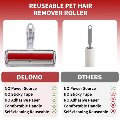Pet Hair Remover Roller – Reusable Dog & Cat Fur Cleaner
