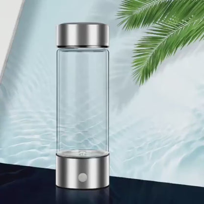 Hydrogen Water Bottle 420ml – Portable Hydrogen Rich Water Generator with USB Rechargeable Electrolysis Technology