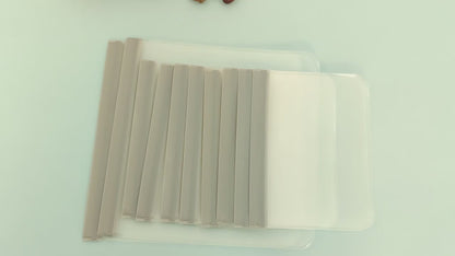 10Pcs Reusable Silicone Food Storage Bags – Leakproof, Stand-Up Zip & Fresh-Keeping